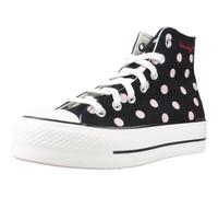Converse Women's Chuck Taylor All Star Lift Canvas Hi-Top Trainers - Black, Black/Summit Pink/Egret, Size 5, Women Black/Summit Pink/Egret