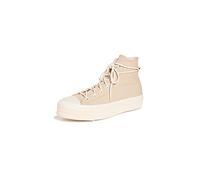 Converse Women's Chuck Taylor All Star Lift Cozy Utility Sneakers, Oat Milk/Oat Milk, 4 UK
