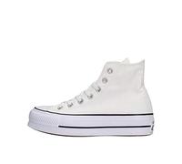 Converse Women's Chuck Taylor All Star Lift Gymnastics Shoe, White/Black/White, 12 UK