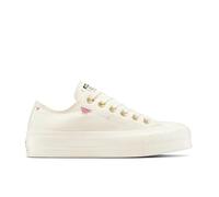 Converse Women's Chuck Taylor All Star Lift Platform Cosmic Low Top Sneaker, Egret/Egret/Egret, 5