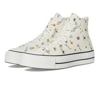 Converse Women's Chuck Taylor All Star Lift Platform Embroidered Blooms Sneaker, Egret/Vintage White/Black, 7.5