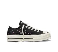 Converse Women's Chuck Taylor All Star Lift Platform Mini Studs Low Top Sneaker, Black/Pink/Fresh Cut, 10.5 Women/8.5 Men
