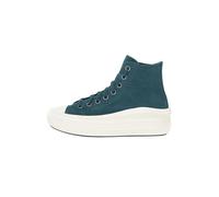 CONVERSE Women's Chuck Taylor All Star Move Platform Sneakers Green 36, green, 4 UK
