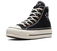 Converse Women's Chuck Taylor All Star Platform Sneakers, Black/Egret/Gold, 6 UK