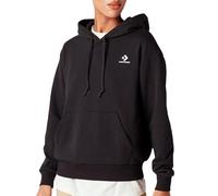 Converse Women's Embroidered Black Zip Sweatshirt, Black, M