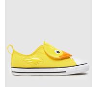 Converse Yellow All Star Lo 1V Toddler Trainers UK 2 (EU 18)