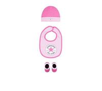 Converse Younger Chuck Infant Hat Bib Bootie Set 3pc, Pink, Size 6-12 Months Pink