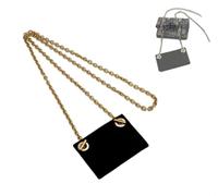 Conversion Kit (Insert+Chain) for Dior Saddle Flap Card Holder Wallet On Chain, Handmade Conversion Kit for CD Classic Wallet Purse, DIY Conversion Kit for CD Tri-fold Wallet(100cm)