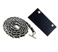 Conversion Kit Real Cowhide Leather Chain+Insert Compatible with Chanel Flap Long Wallet Gift for Her