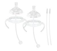 Conversion Kit with Soft Spout for Philips Avent Natural Bottles, Bottle Handles and Weighted Straw (Pack of 2)