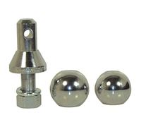 Convert-A-Ball 228.1066 901B Nickel-Plated Tow Ball Hitch Shank with 2 Balls - 1''