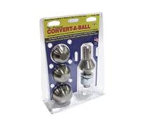 Convert-A-Ball 900B Nickel-Plated Tow Ball Hitch Shank with 3 Balls - 1''