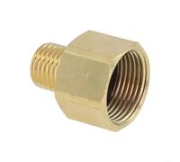 Convert M22 Female Thread to 14mm Male with this Brass Pressure Washer Adapter for High Pressure Hoses