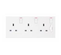 Converter Socket 1 Or 2G To 3 Gang