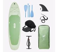 Convertible Inflatable Stand-up Paddleboard Pack 10'6 - 100 Green