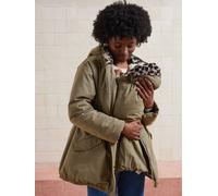 Convertible maternity and post-maternity parka green