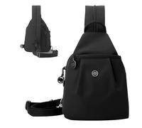 Convertible Shoulder Bag for Women | Women's Backpack with Various Subjects, Stylish Bag for Everyday Life, Trip | Outdoor, Sports, Campus, Festival, Practical, Light, Sporty, Black, verwijzen naar de