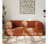 Convertible Sleeper Sofa Bed, Compression Retro Corduroy Fabric Sofa, Small Apartment Modular Sofa for Living Room