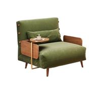 Convertible Sofa Bed Chair Folding Recliner with Side Table Compact Futon Couch for Small Spaces Ideal for Home Office Bedroom & Living Room (74cm)