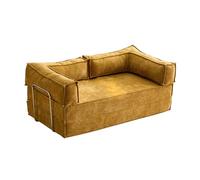 Convertible Sofa Bed, Folding Futon Loveseat with Compression Mattress, Comfortable Floor Couch for Living Room, Bedroom, and Lounge