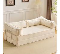 Convertible Sofa Bed - Futon Sleeper Couch with Pillows, Fold-Out Design for Living Room or Bedroom, Space-Saving, Comfortable Seating