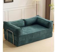 Convertible Sofa Bed - Futon Sleeper Couch with Pillows, Fold-Out Design for Living Room or Bedroom, Space-Saving, Comfortable Seating