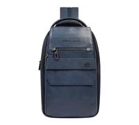Convertible to backpack sling bag- male- Piquadro- Cross Body Bags- Blue- ONE SIZE- Bags ONE SIZE