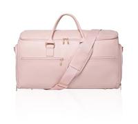 Convertible Travel Garment Bag, Carry On Garment Bag for Women, 2 in 1 Hanging Suitcase Suit Business Travel Bag Weekender Bag, Pink