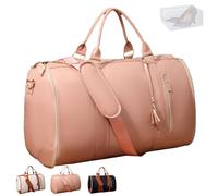 Convertible Travel Garment Bag with Wheels, Large Carry On Weekender Duffle for Business and Leisure Trips