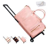 Convertible Travel Garment Bag with Wheels, Large Carry On Weekender Duffle for Business and Leisure Trips