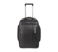Convertible Trolley Backpack for PC and iPad, female, Piquadro, Cabin Bags, Black, ONE SIZE, Suitcases ONE SIZE
