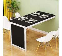 Convertible Wall-Mounted Dining Table for 2-4 People Space-Saving 60-120cm Fold Up Desk Multi-Functional for Small Spaces - Ideal for Office Bedroom Kitchen Home