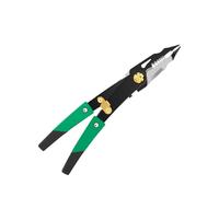 Convertible Wire Stripping & Sheet Metal Snips, Carbon Steel Construction, Built-in Professional Grip Design Double Head Stripper and Tin Snips Electrician Tool with Stripper Tin Cutter Electrical