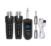 Convertor, Microphone Wireless System, 10-Channel Audio Receiver, Compact & Portable Design, Stable & Clear Signal, Black For Mixer, Guitar, Bass Use