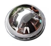 Convex Acrylic Security Mirror, 360° Viewing Angle for Driveways, Shops, Garages, and Parking Lots, Blind Spot Reflection, Durable Black Rim