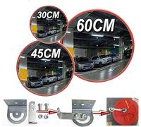 Convex Blind Spot Traffic Mirror for Driveway, Warehouse and Garage Safety or Store and Office Security to Eliminate Blind Spots - 45 cm Diameter with Wall Bracket, Up to 2m Viewing Distance