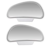 Convex Glass Car Auxiliary Mirrors Rear View Blind Spot Dead Angle Tools Snap Way For Parking PDC Assist Automobile Accessories Door Wing Mirror Glass(White)