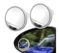 Convex Mirror | 2 Pieces Suction Cup Reverse Tool, 360 Degree Adjustable Blind Spot Mirror | For Motorhome, SUV, Truck, Automotive, Security Parking, Traffic,