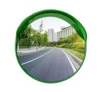 Convex Mirror 23.6Inch,160°Adjustable Wide Angle Safety Mirror,Curved Convex Mirror,for Garage Parking Lots Blind Spot Coverage(Green)