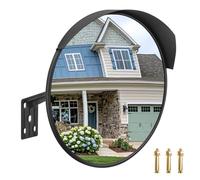 Convex Mirror, Concave Adjustable Wide Angle View Indoor/Outdoor Acrylic Security Mirror, Corner Blindspot for Wall, Parking Garage, Driveway, Store, Room and Traffic Safety (D)
