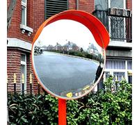 Convex Mirror Panoramic Acrylic Traffic Mirror Orange for Dead Angle Anti-Collision Mirror Pc Material Adjustable Traffic Mirror