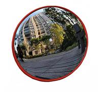 Convex Mirror, Road Safety Mirrors 130 Degrees 30cm Traffic Mirror Wide Angle Security Curved Convex Road Mirror Driveway Mirror, for Driveway, Warehouse and Garage with Wall Fixing Bracket
