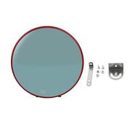 Convex Mirror Wide Angle Adjustable Bracket 24 Inch PC Security Mirror for Parking Lot Driveway Blind Spot Traffic Safety (Indoor Type)