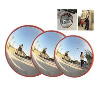 Convex Mirror Wide-Angle Convex Mirror for Parking Lots Garage Road Safety Warehouse Driveway 130 Degree Wide Angle Blind Spot Mirror Traffic Mirror for School Hospital(30cm)