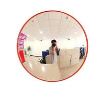 Convex Mirrors for Blind Spot - 30 cm Diameter - Round - Wall Mounted Unbreakable Surveillance Security Curved Mirror - 130 Degree Wide Angle