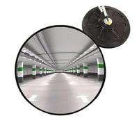 Convex Road mirrors- 11.8-Inch Round Safety mirrors, Wide-Angle Traffic mirrors | Adjustable Security mirrors with Mounting Bracket, Ideal for Driveways, Blind Spots, Store Corners, and Truck Parking