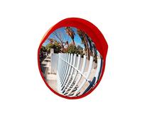 Convex Road Safety Mirror Outdoor Traffic Wide-Angle Lens,Traffic Mirror Convex Unbreakable, Diameter Road Safety and Shop Security with Adjustable Wall Fixing Bracket Blind Spot Mirrors,45Cm