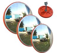 Convex Safety Mirror, Shop Mirror Security, 12inch 30cm Diameter Wide Angle 130° Unbreakable for Blind Spot, for Home Outdoor Garage Traffic Burglar