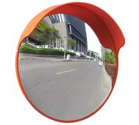 Convex Traffic Mirror PC Plastic Orange 45 cm Outdoor