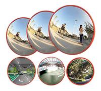Convex Traffic Mirror,Safety Mirror for Driveway Warehouse,Store and Office Security to Eliminate Blind Spots, 130 Wide Degree Blind Spot Road Mirror with Wall Bracket, Diameter 30CM